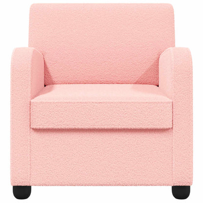 vidaXL Armchair Pink Faux Lamb Fleece