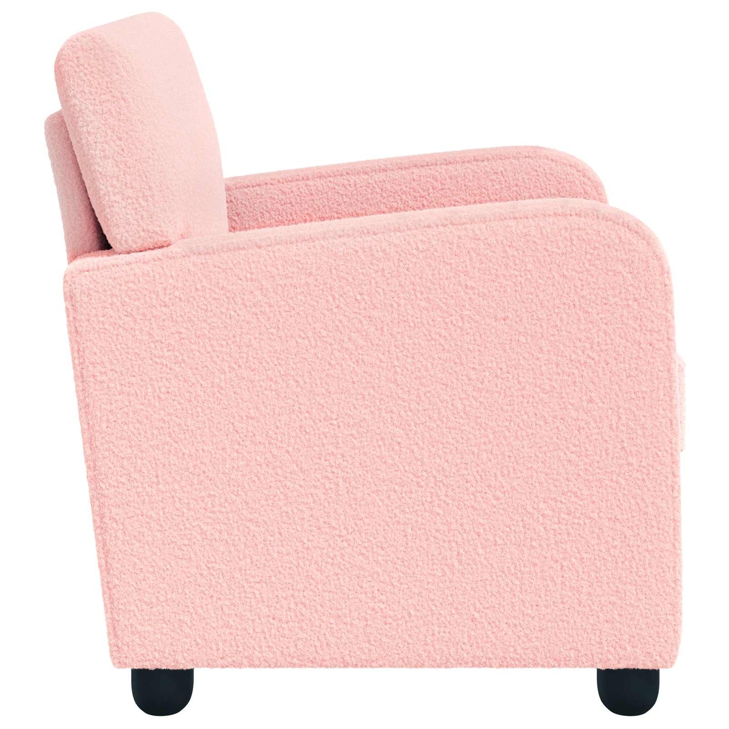 vidaXL Armchair Pink Faux Lamb Fleece