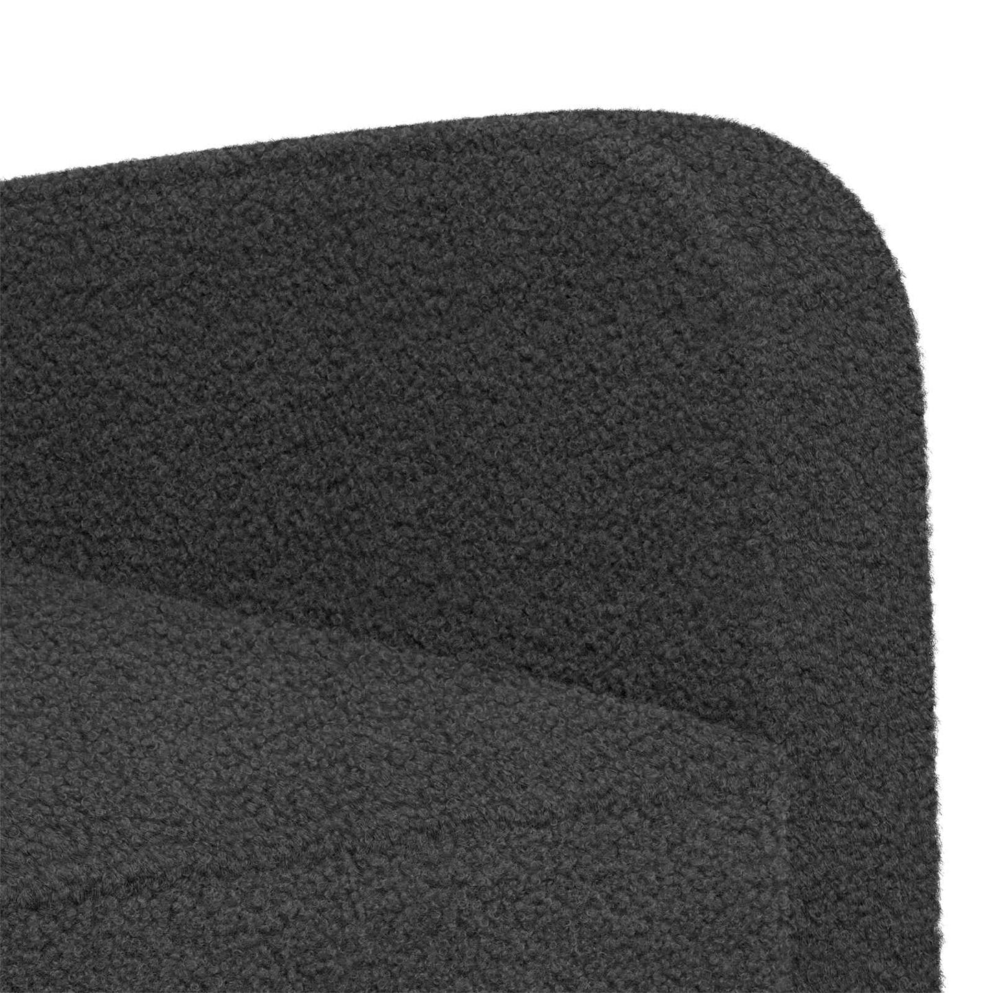 vidaXL Armchair Dark Grey Faux Lamb Fleece