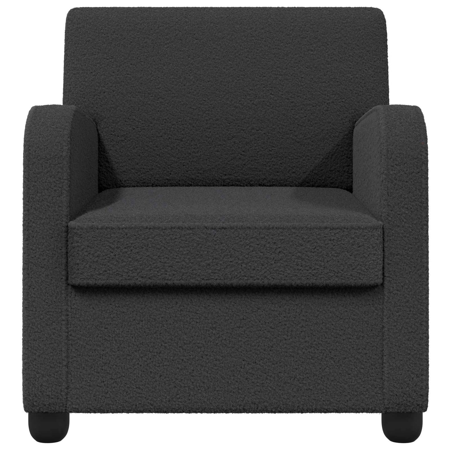 vidaXL Armchair Dark Grey Faux Lamb Fleece