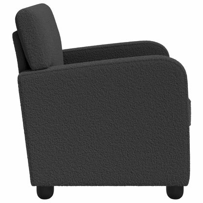 vidaXL Armchair Dark Grey Faux Lamb Fleece