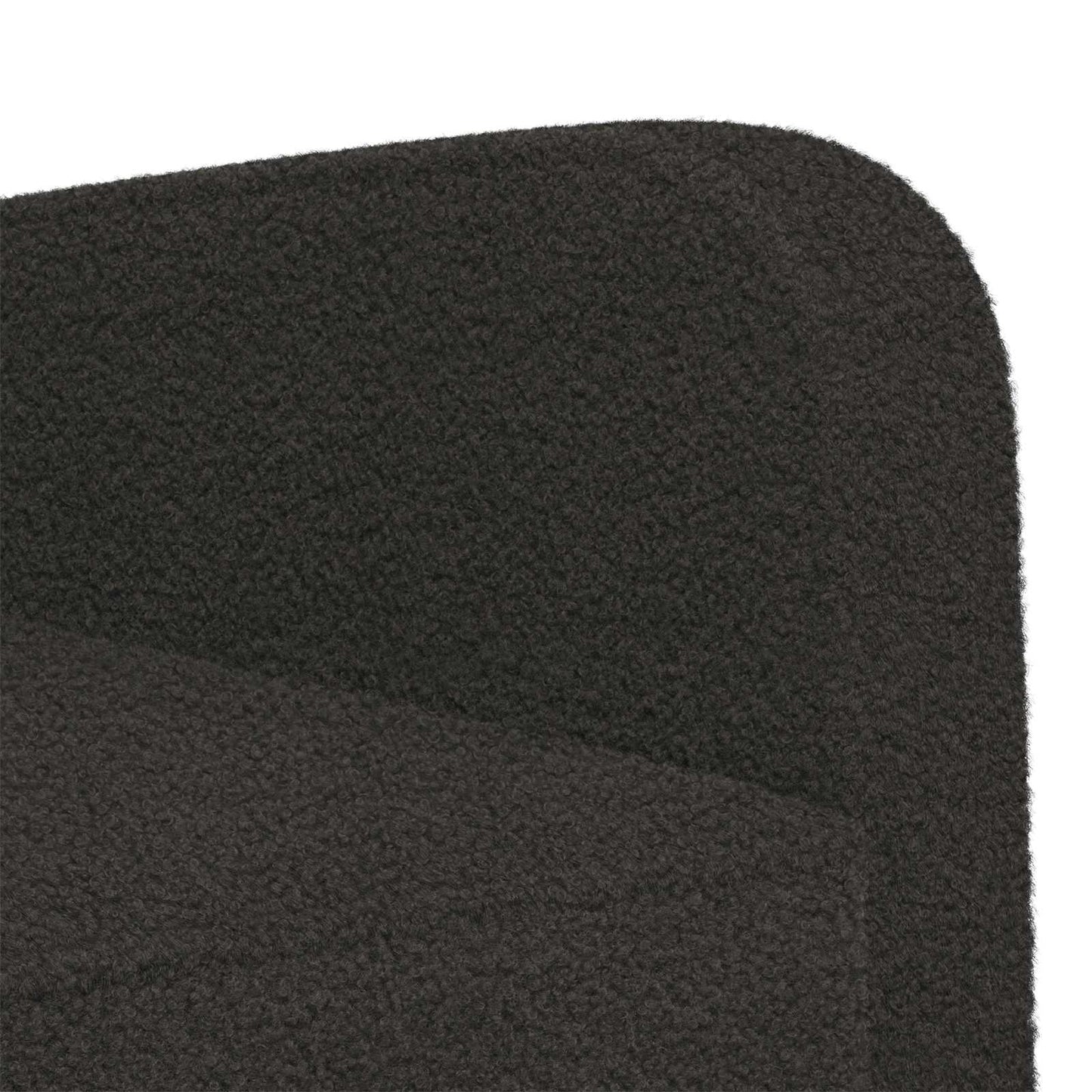 vidaXL Armchair Black Faux Lamb Fleece