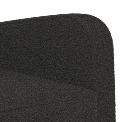 vidaXL Armchair Black Faux Lamb Fleece