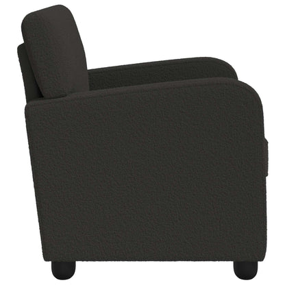 vidaXL Armchair Black Faux Lamb Fleece