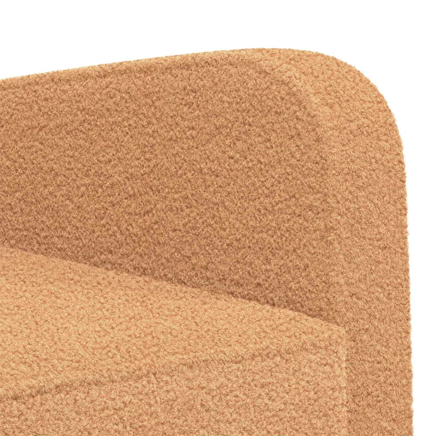 vidaXL Armchair Beige Faux Lamb Fleece