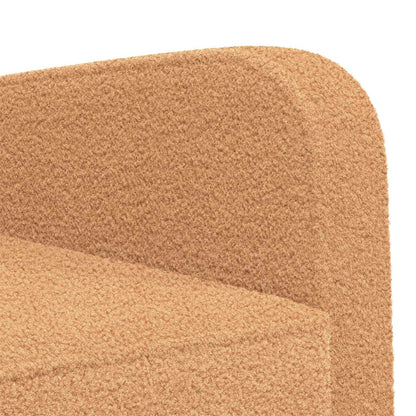 vidaXL Armchair Beige Faux Lamb Fleece