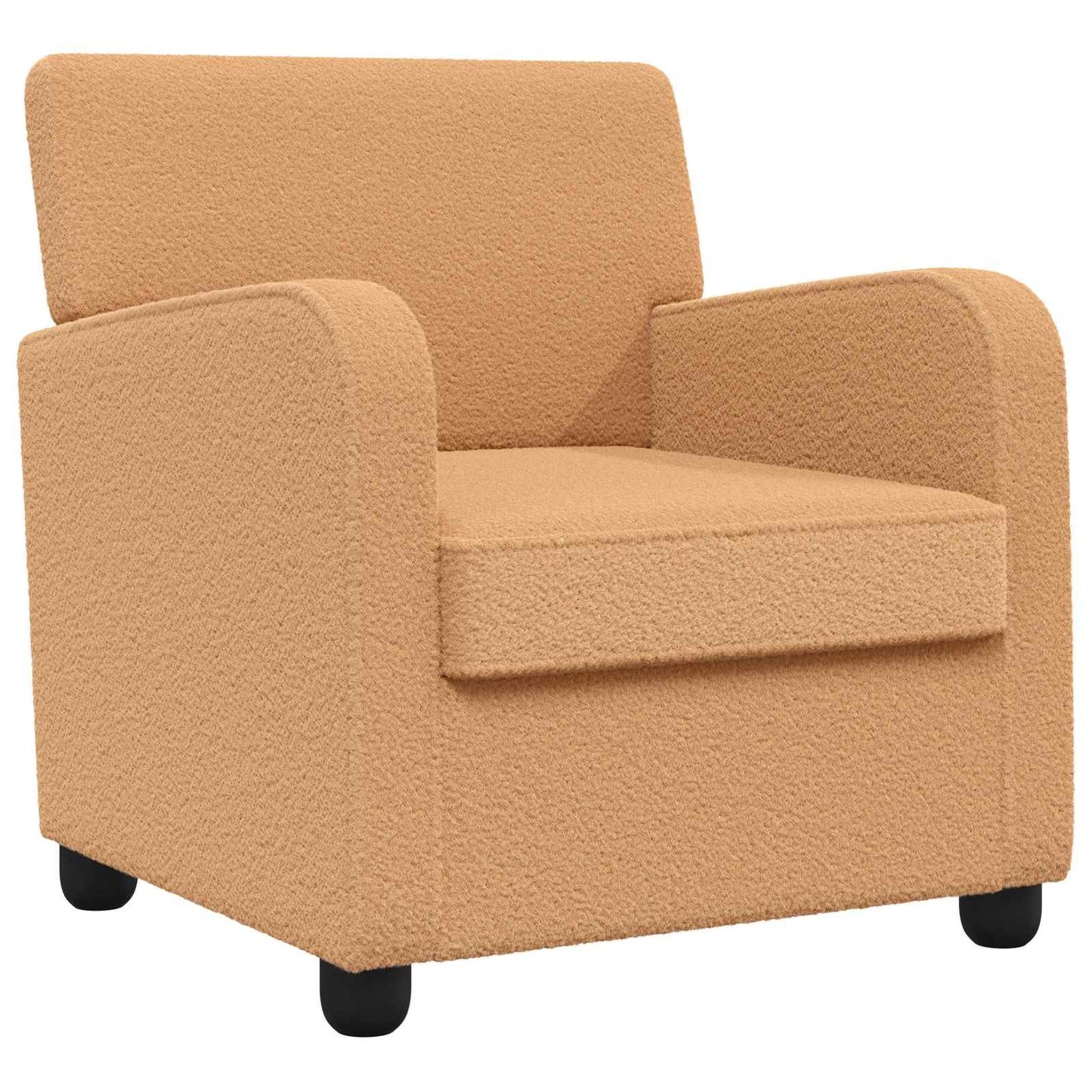 vidaXL Armchair Beige Faux Lamb Fleece