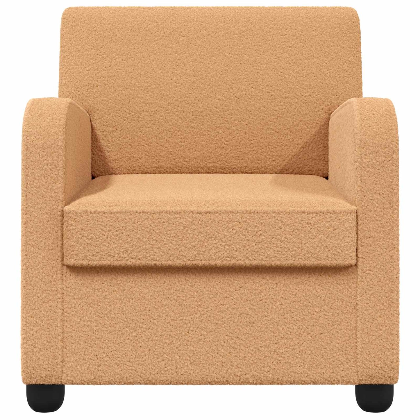 vidaXL Armchair Beige Faux Lamb Fleece