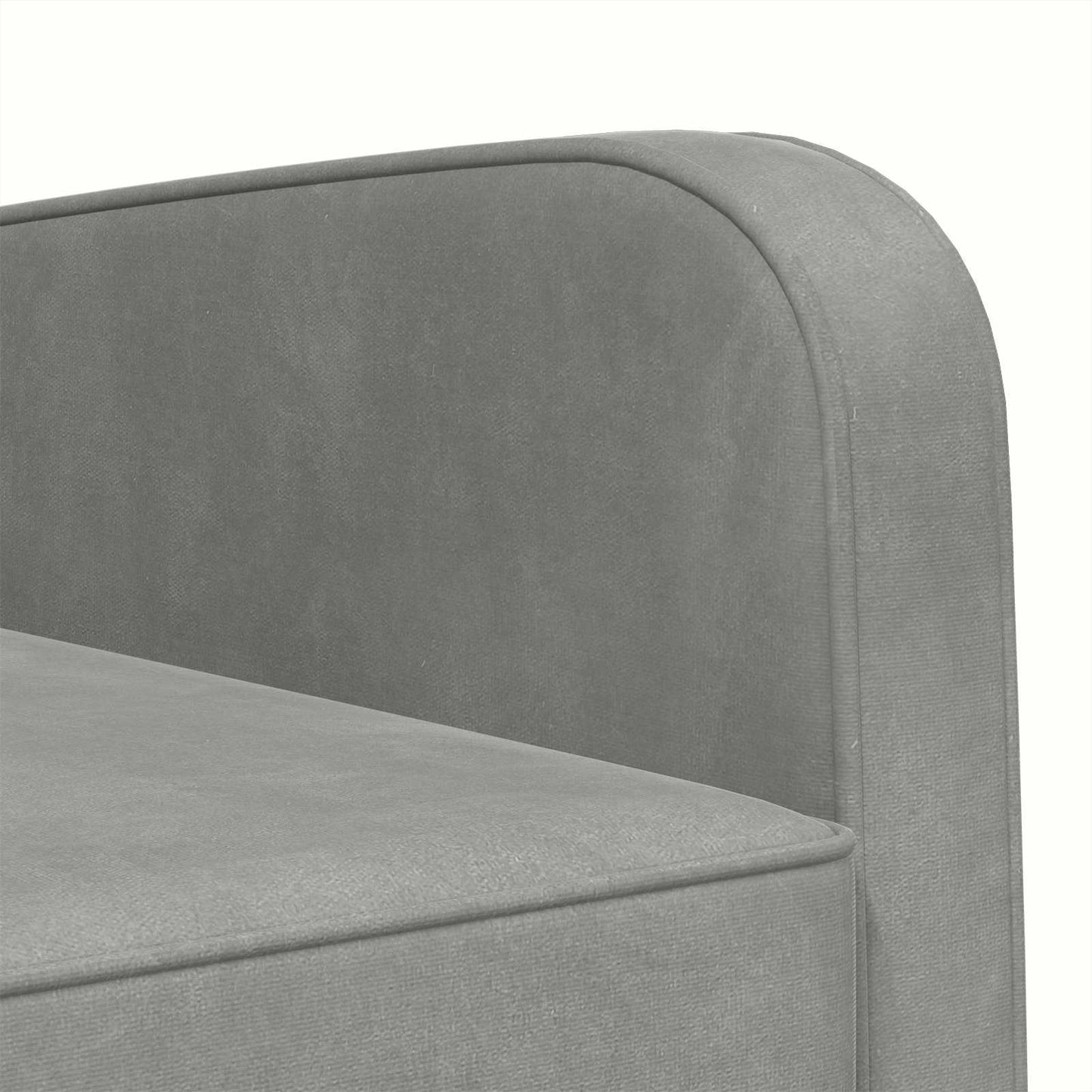 vidaXL Armchair Light Grey Velvet
