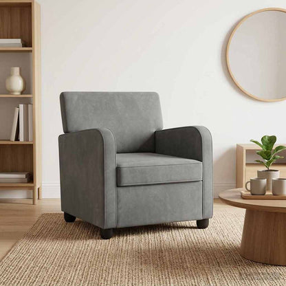 vidaXL Armchair Dark Grey Velvet