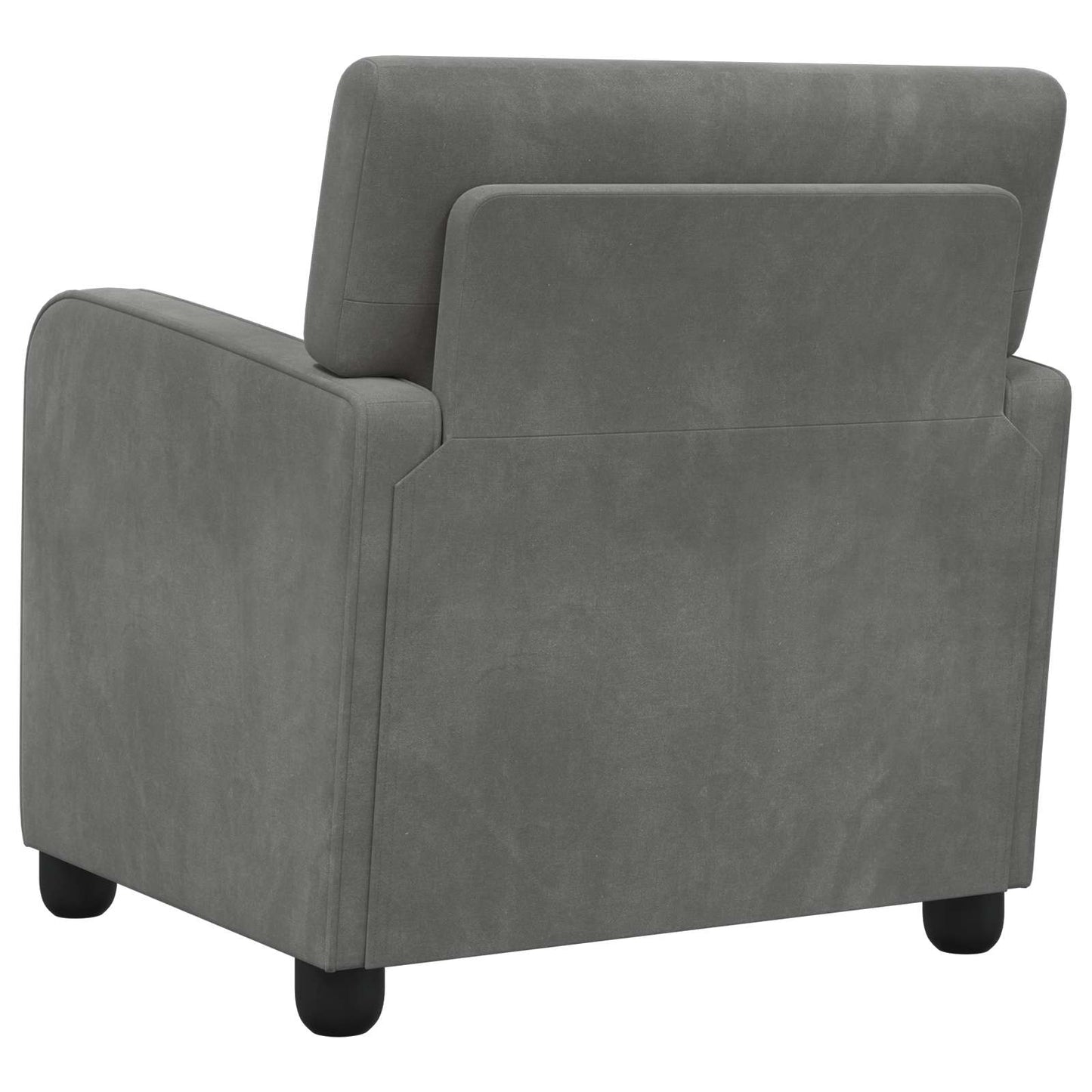 vidaXL Armchair Dark Grey Velvet