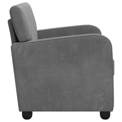 vidaXL Armchair Dark Grey Velvet