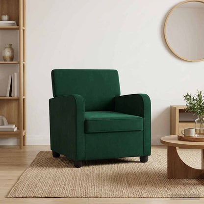 vidaXL Armchair Dark Green Velvet