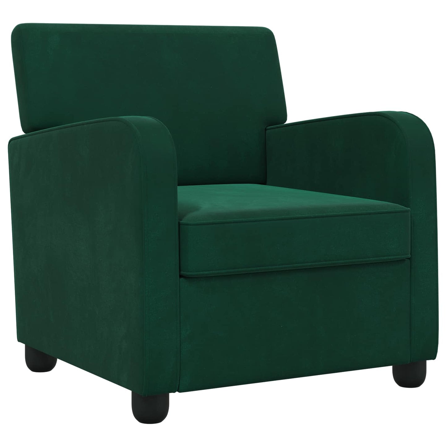 vidaXL Armchair Dark Green Velvet