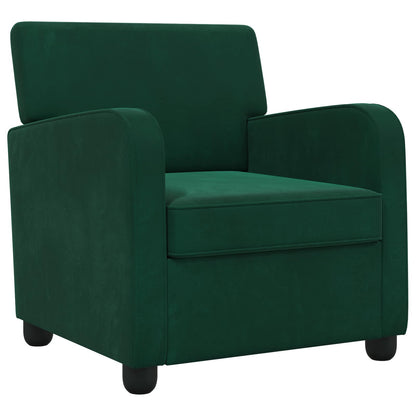 vidaXL Armchair Dark Green Velvet