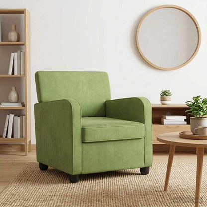 vidaXL Armchair Light Green Velvet
