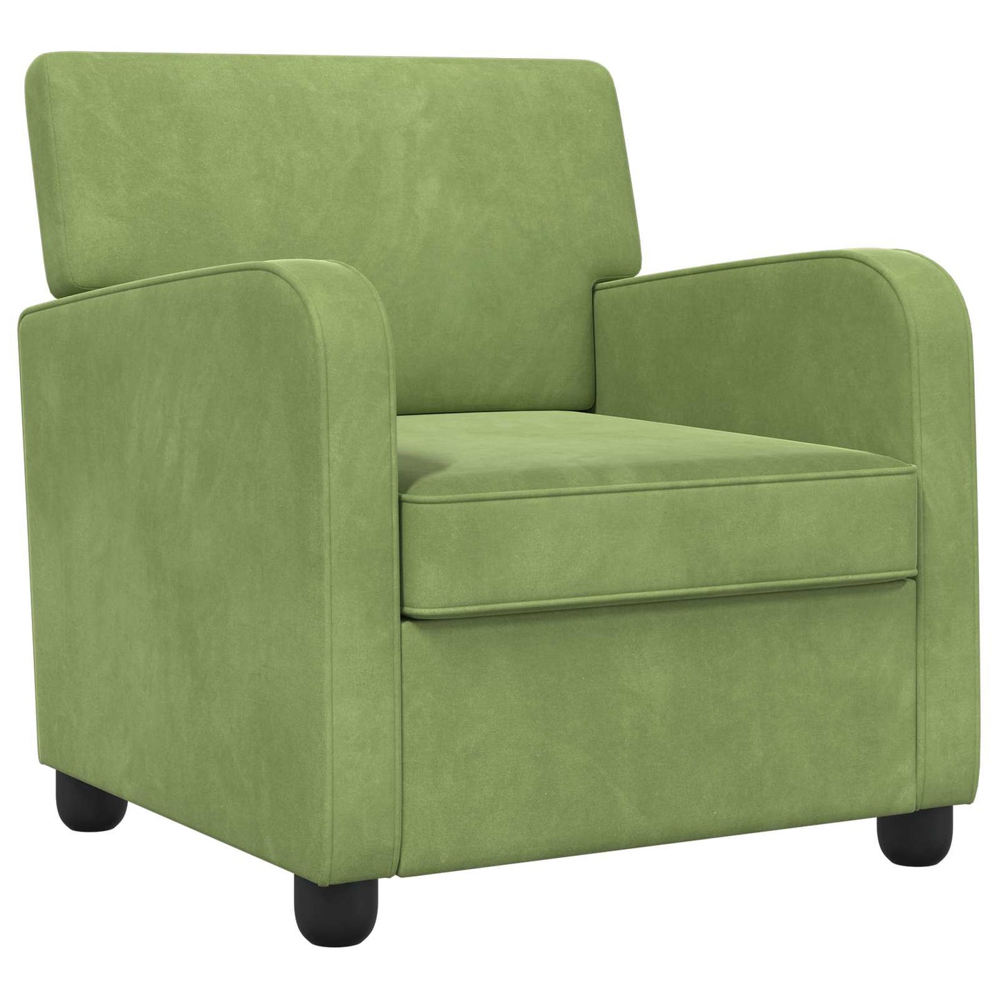 vidaXL Armchair Light Green Velvet