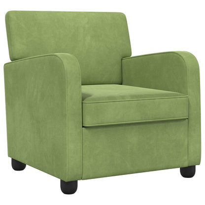 vidaXL Armchair Light Green Velvet