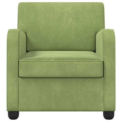 vidaXL Armchair Light Green Velvet