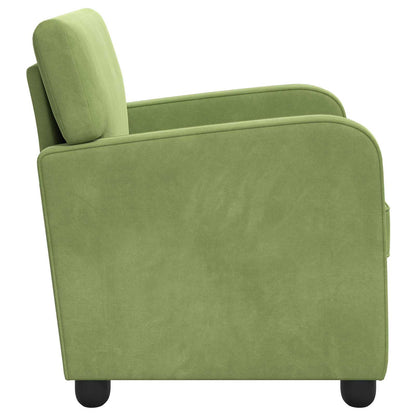 vidaXL Armchair Light Green Velvet