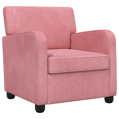 vidaXL Armchair Pink Velvet