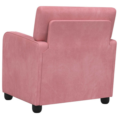 vidaXL Armchair Pink Velvet