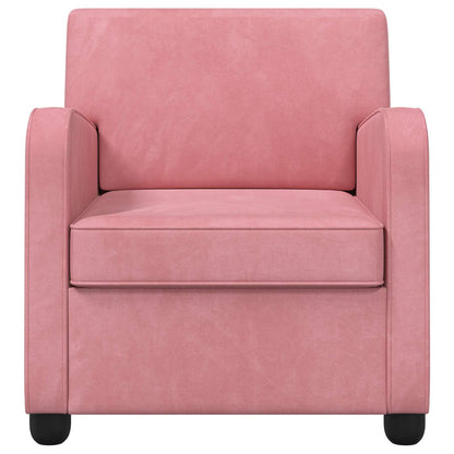 vidaXL Armchair Pink Velvet