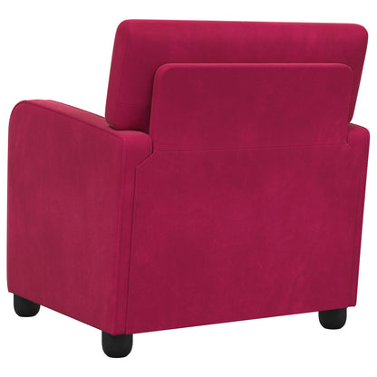 vidaXL Armchair Wine Red Velvet