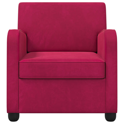 vidaXL Armchair Wine Red Velvet