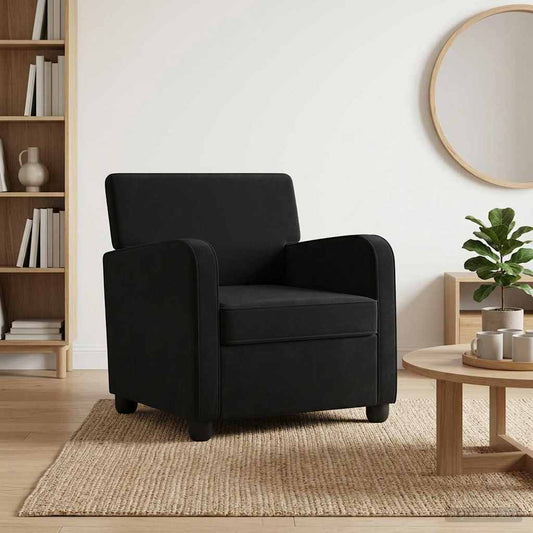 vidaXL Armchair Black Velvet