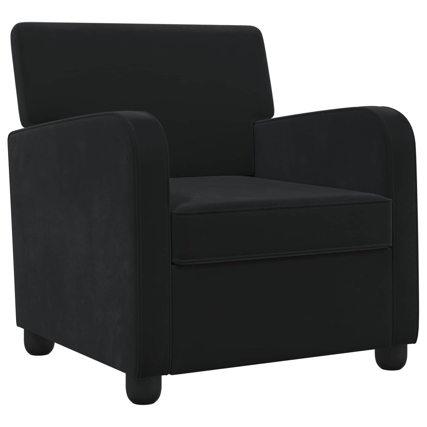 vidaXL Armchair Black Velvet