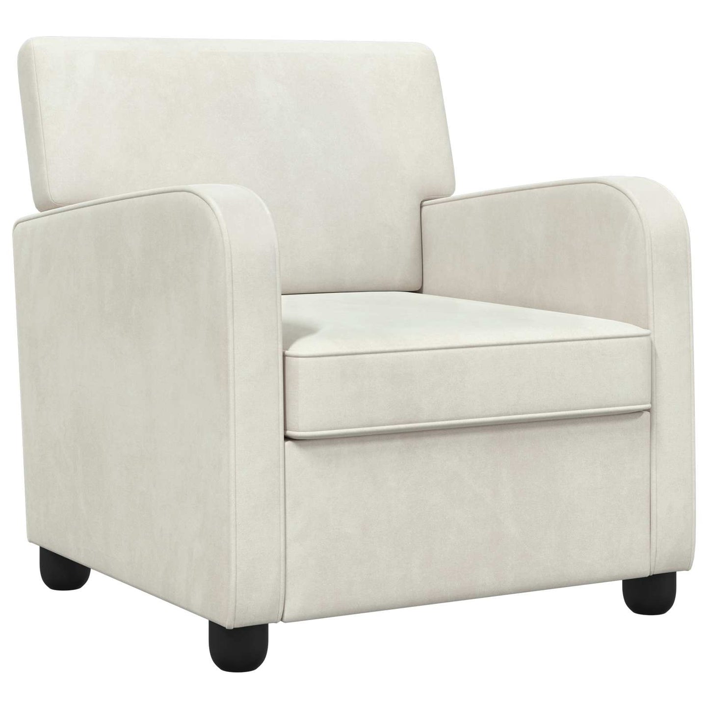 vidaXL Armchair Cream Velvet