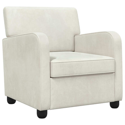 vidaXL Armchair Cream Velvet