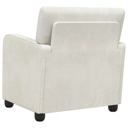vidaXL Armchair Cream Velvet