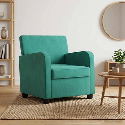 vidaXL Armchair Turquoise Velvet
