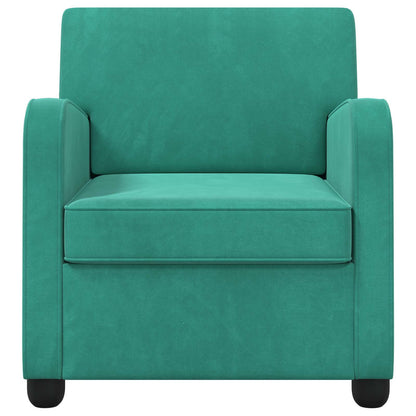 vidaXL Armchair Turquoise Velvet