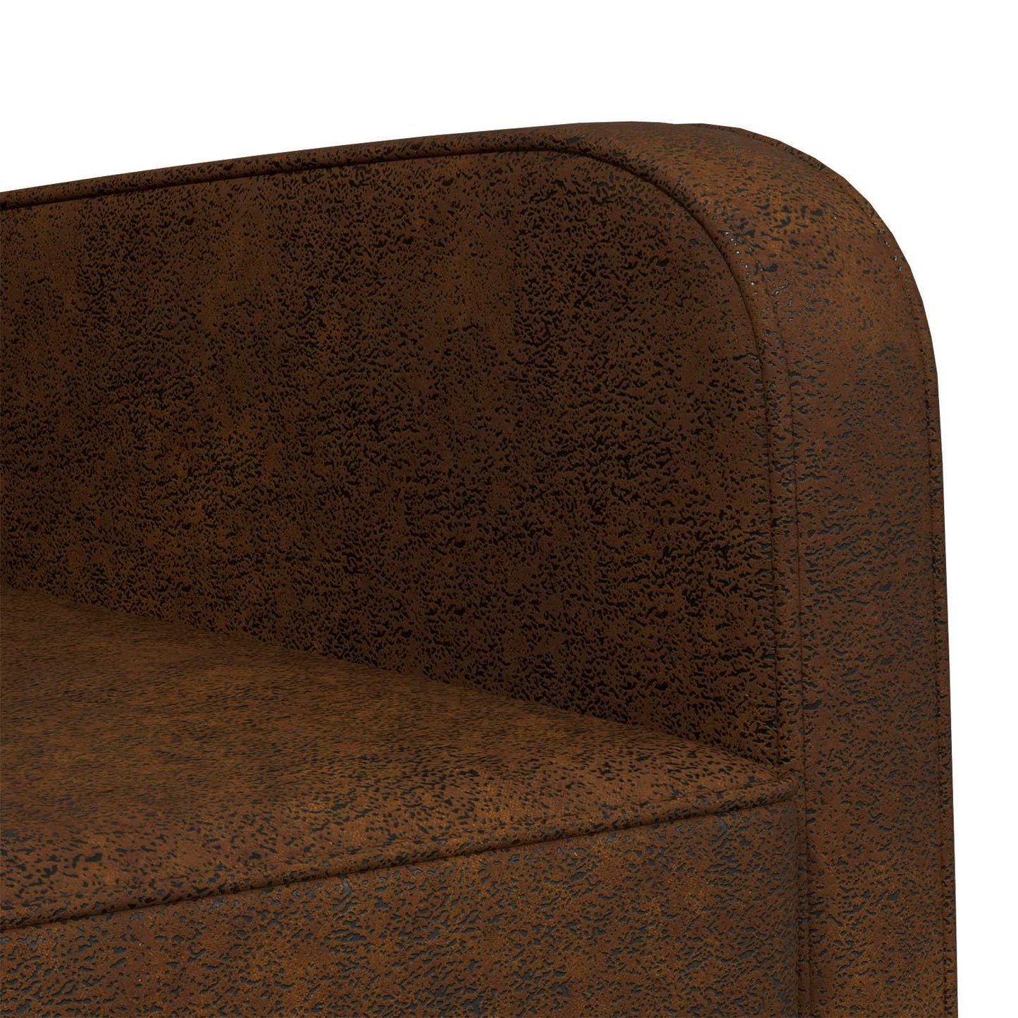 vidaXL Armchair Brown Faux Suede Leather