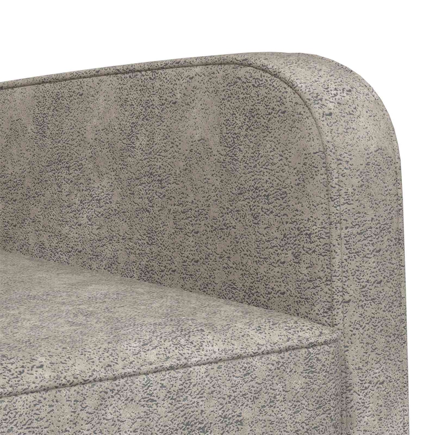 vidaXL Armchair Light Grey Faux Suede Leather