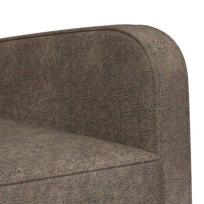 vidaXL Armchair Dark Grey Faux Suede Leather