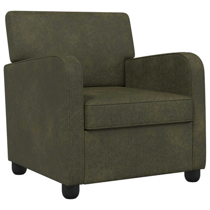 vidaXL Armchair Army Green Faux Suede Leather