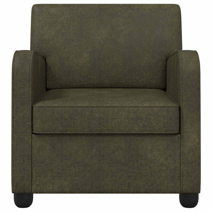 vidaXL Armchair Army Green Faux Suede Leather