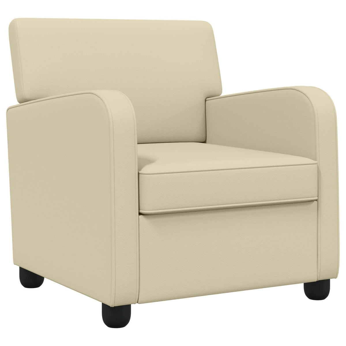 vidaXL Armchair Cream Faux Leather