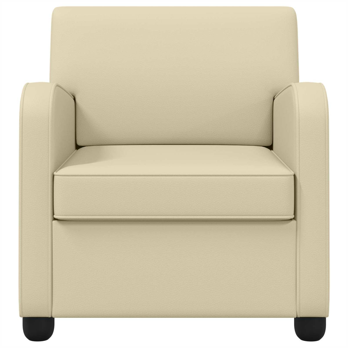 vidaXL Armchair Cream Faux Leather