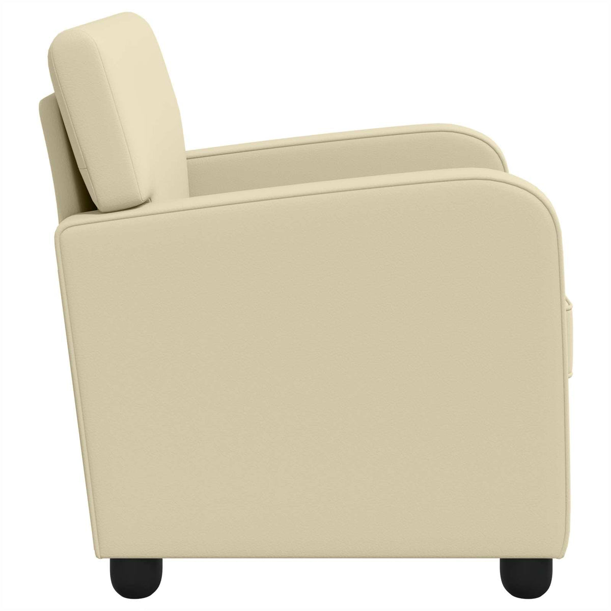 vidaXL Armchair Cream Faux Leather