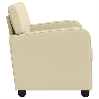 vidaXL Armchair Cream Faux Leather