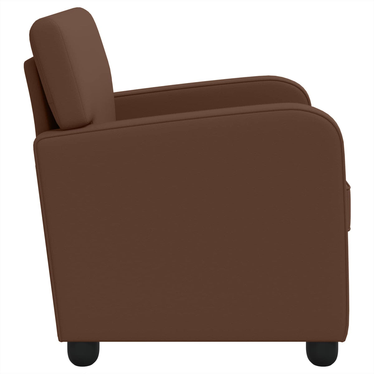 vidaXL Armchair Brown Faux Leather