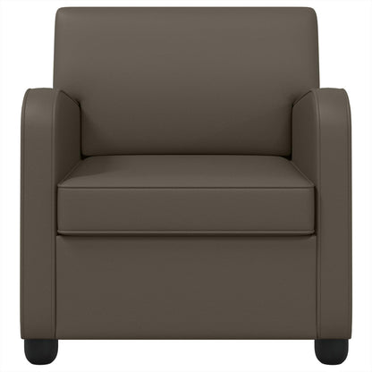vidaXL Armchair Grey Faux Leather