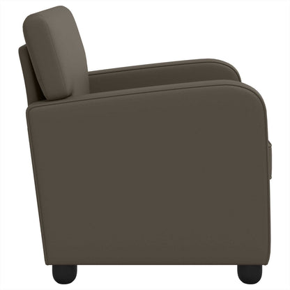 vidaXL Armchair Grey Faux Leather
