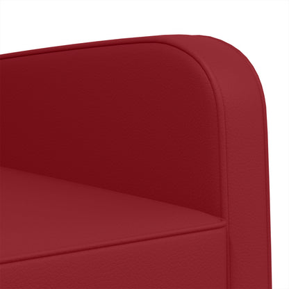 vidaXL Armchair Wine Red Faux Leather