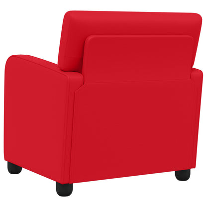 vidaXL Armchair Red Faux Leather